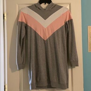 Grey hoodie dress